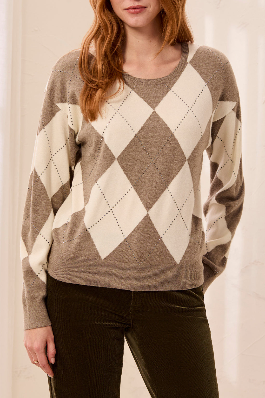Tribal Long Sleeve Crew Neck Sweater - Style 32510-8550